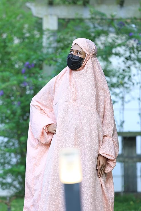 Islamic Prayer Dress (Free Size) - Peach